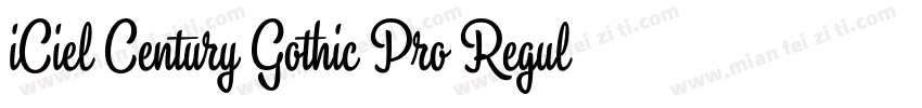 iCiel Century Gothic Pro Regular字体转换